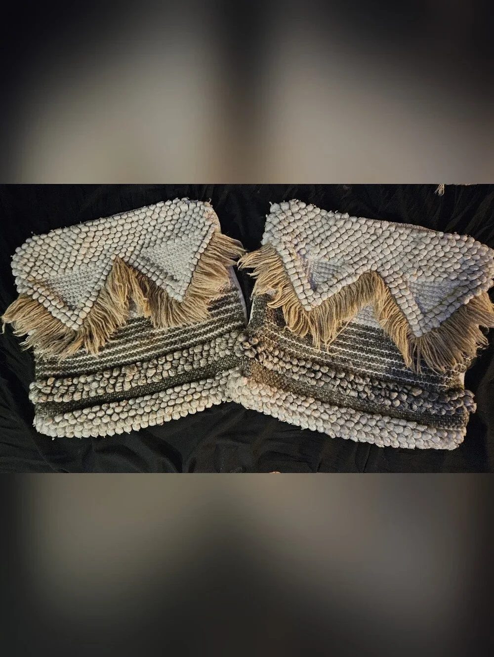 MERCHANT 41 Boho Textured Throw Pillow Covers - Set of 2